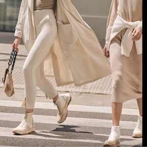 Hispanistas Stylish Cream Ankle Boots for Women